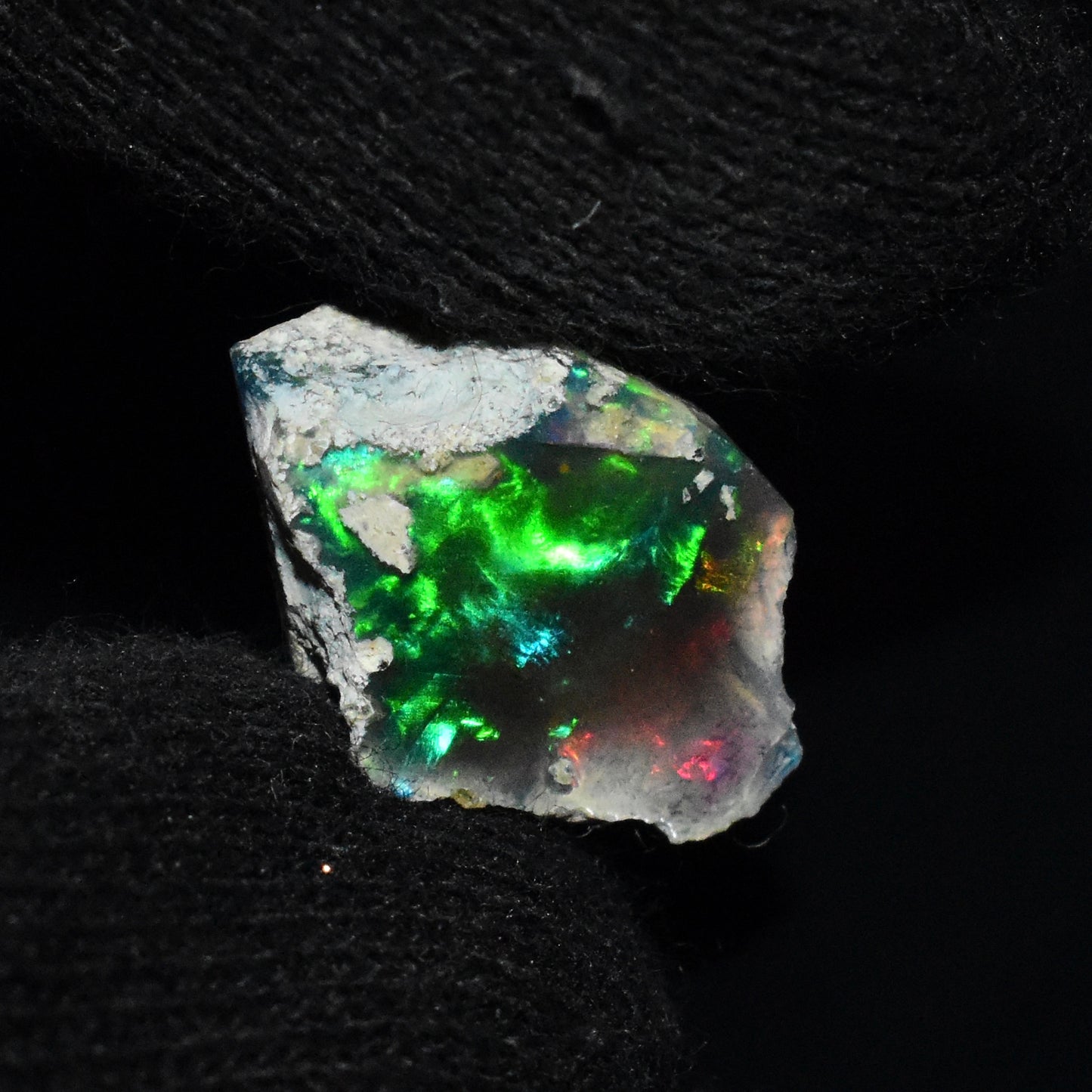 Black Opal Rough 6.50 Carats | Natural Ethiopian Opal Rough - Ready for Cutting & Jewelry | AAA Grade Opal Raw