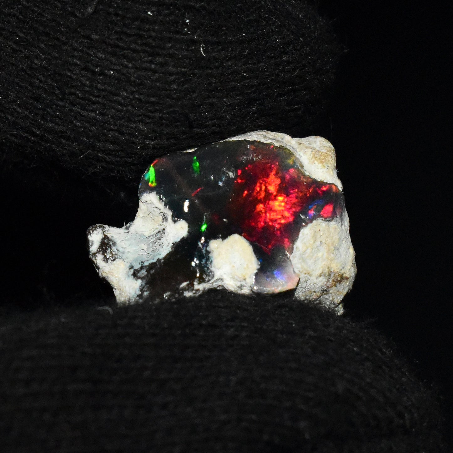 Black Opal Rough 8.85 Carats | Natural Ethiopian Opal Rough - Ready for Cutting & Jewelry | AAA Grade Opal Raw