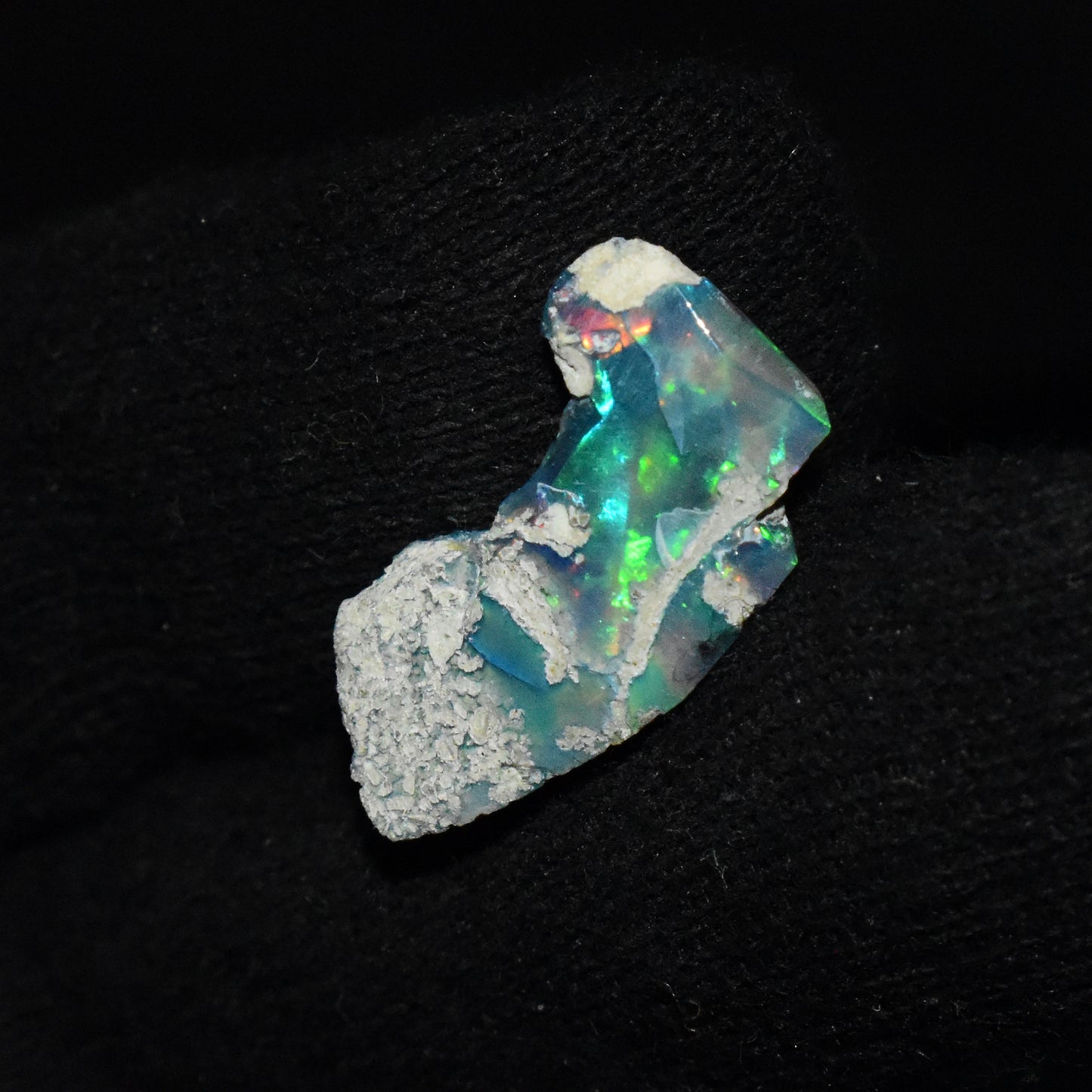 Black Opal Rough 4.95 Carats | Natural Ethiopian Opal Rough - Ready for Cutting & Jewelry | AAA Grade Opal Raw
