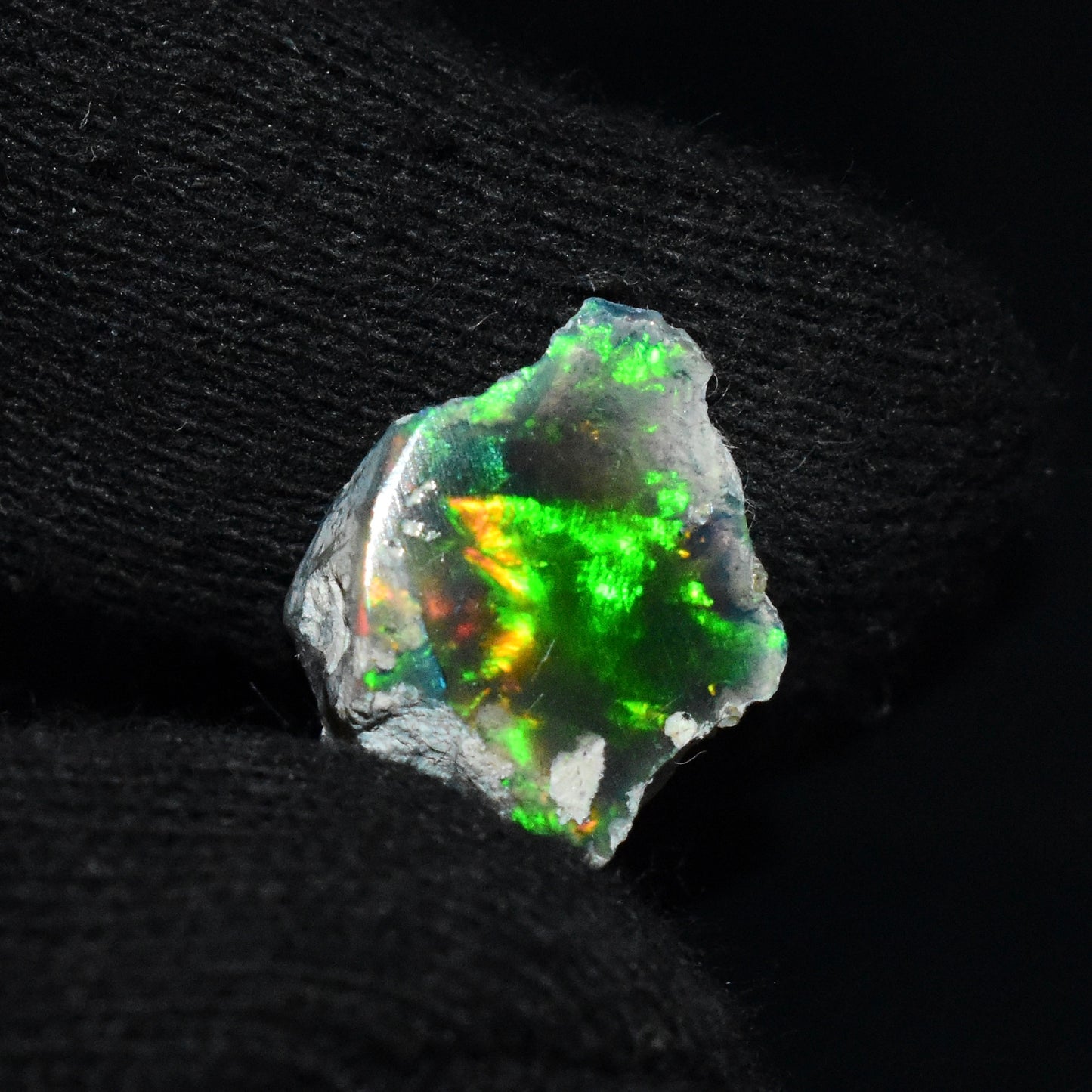 Black Opal Rough 6.50 Carats | Natural Ethiopian Opal Rough - Ready for Cutting & Jewelry | AAA Grade Opal Raw