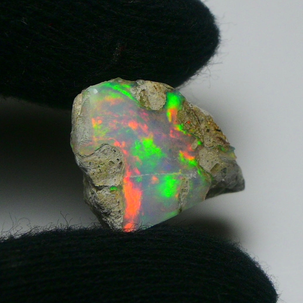 White Opal 7.20 Carats | Natural White Ethiopian Opal Rough - Ready for Cutting & Jewelry!