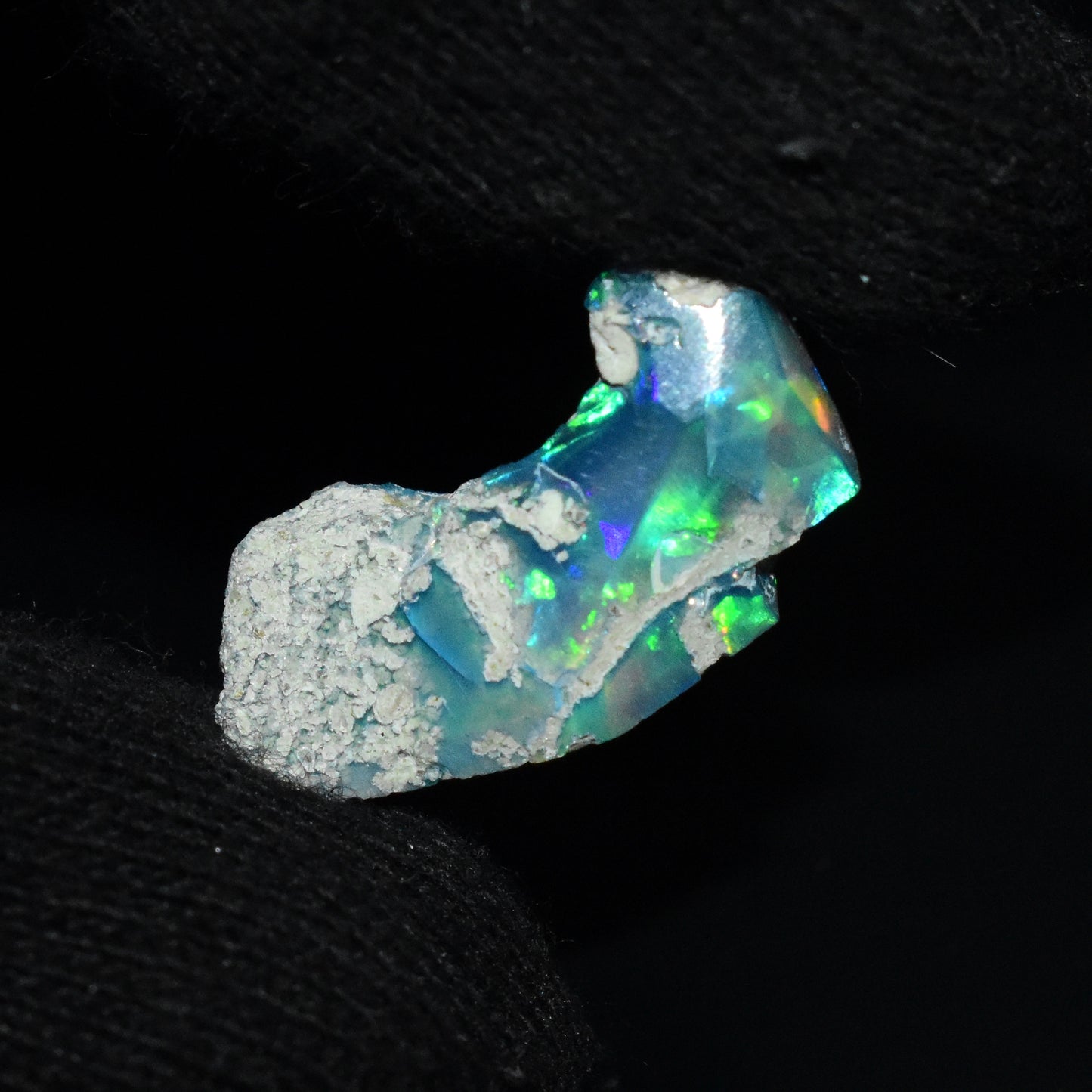 Black Opal Rough 4.95 Carats | Natural Ethiopian Opal Rough - Ready for Cutting & Jewelry | AAA Grade Opal Raw