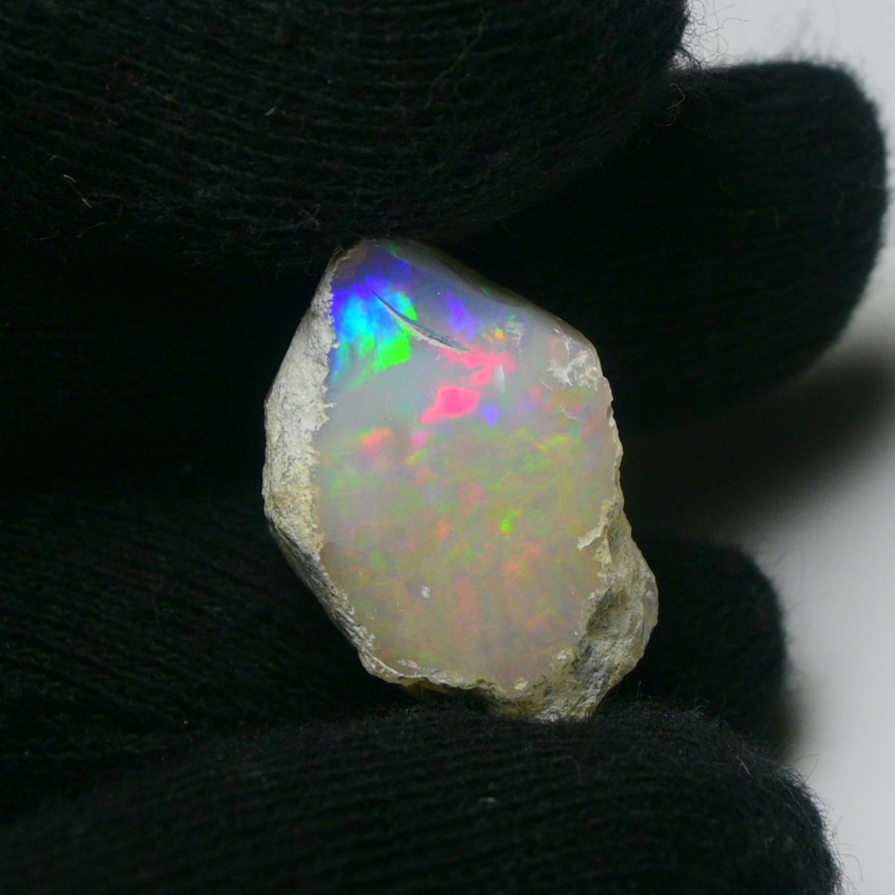 White Opal 21.30 Carats | Natural White Ethiopian Opal Rough - Ready for Cutting & Jewelry!