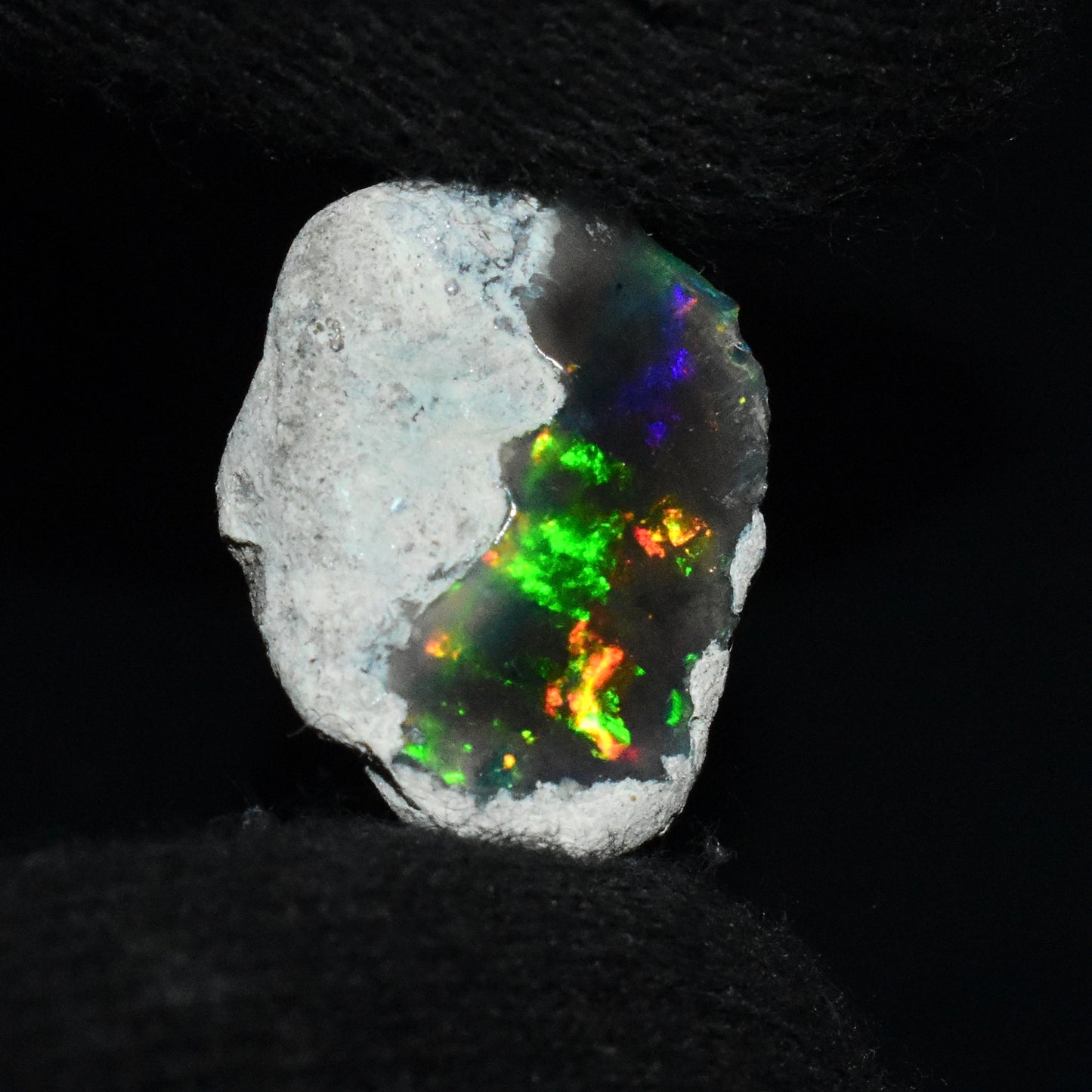 Black Opal Rough 5.75 Carats | Natural Ethiopian Opal Rough - Ready for Cutting & Jewelry | AAA Grade Opal Raw
