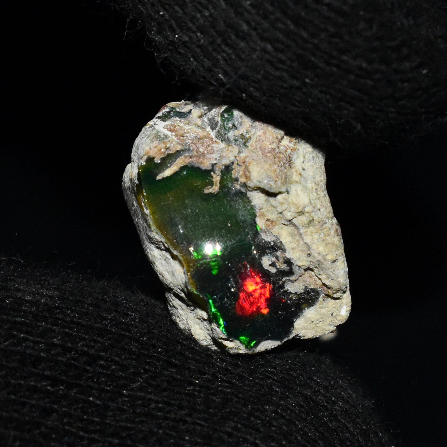 Black Opal Rough 7.85 Carats | Natural Ethiopian Opal Rough - Ready for Cutting & Jewelry | AAA Grade Opal Raw