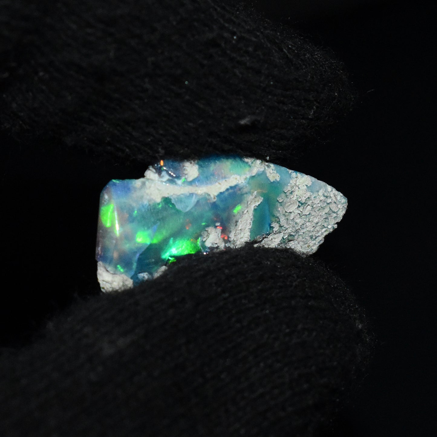 Black Opal Rough 4.95 Carats | Natural Ethiopian Opal Rough - Ready for Cutting & Jewelry | AAA Grade Opal Raw
