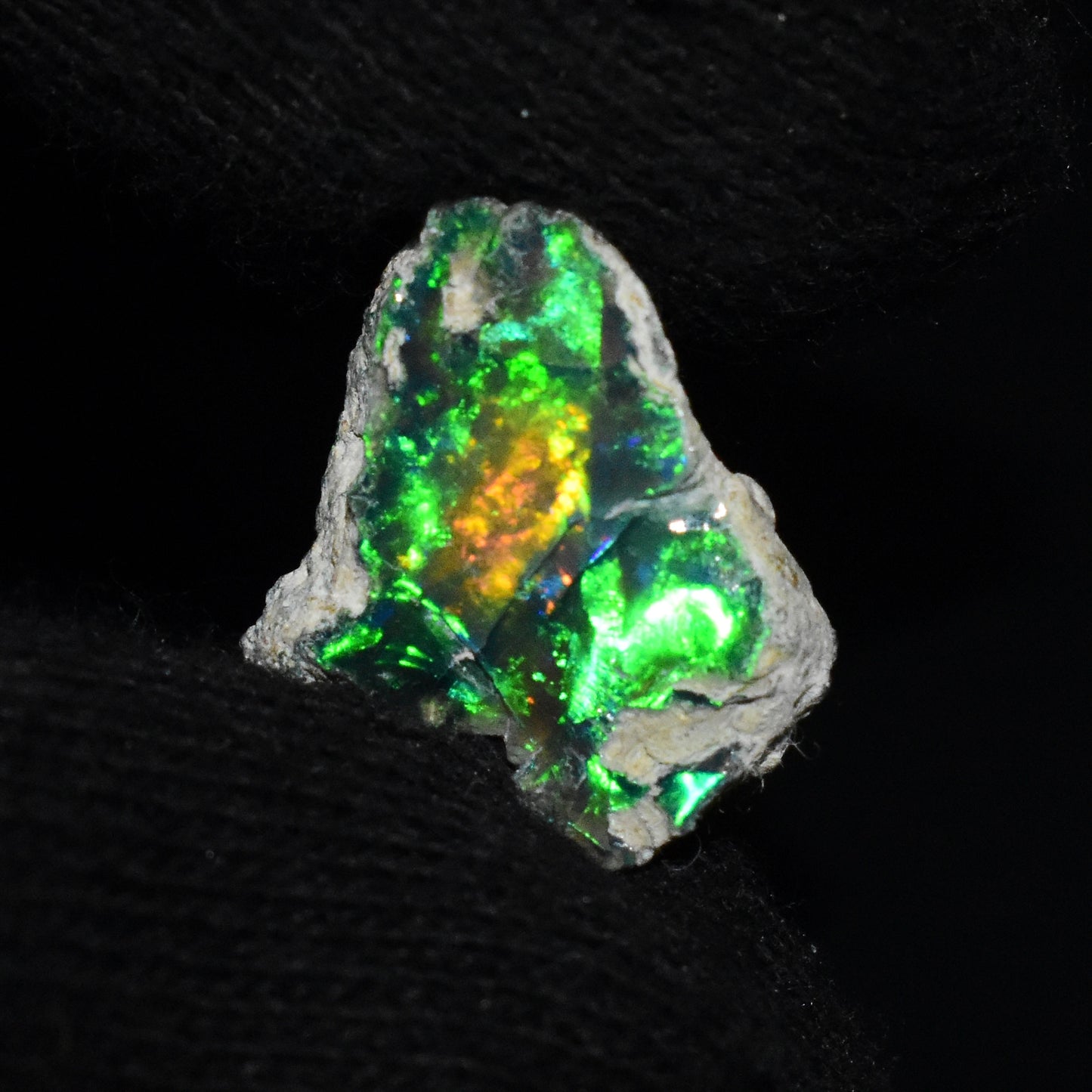 Black Opal Rough 7.35 Carats | Natural Ethiopian Opal Rough - Ready for Cutting & Jewelry | AAA Grade Opal Raw