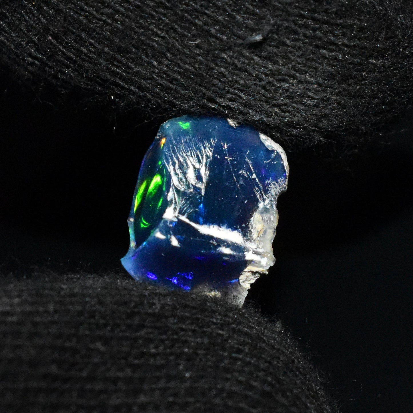 Black Opal Rough 3.20 Carats | Natural Ethiopian Opal Rough - Ready for Cutting & Jewelry | AAA Grade Opal Raw