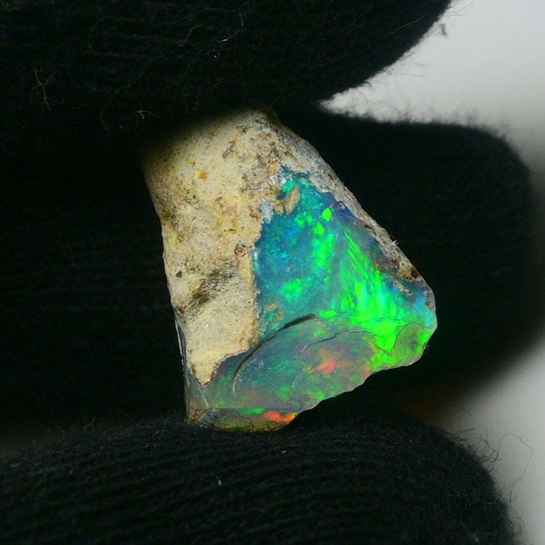 White Opal 9.75 Carats | Natural White Ethiopian Opal Rough - Ready for Cutting & Jewelry!
