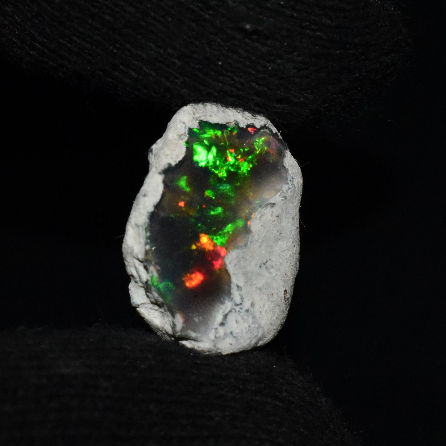 Black Opal Rough 5.75 Carats | Natural Ethiopian Opal Rough - Ready for Cutting & Jewelry | AAA Grade Opal Raw