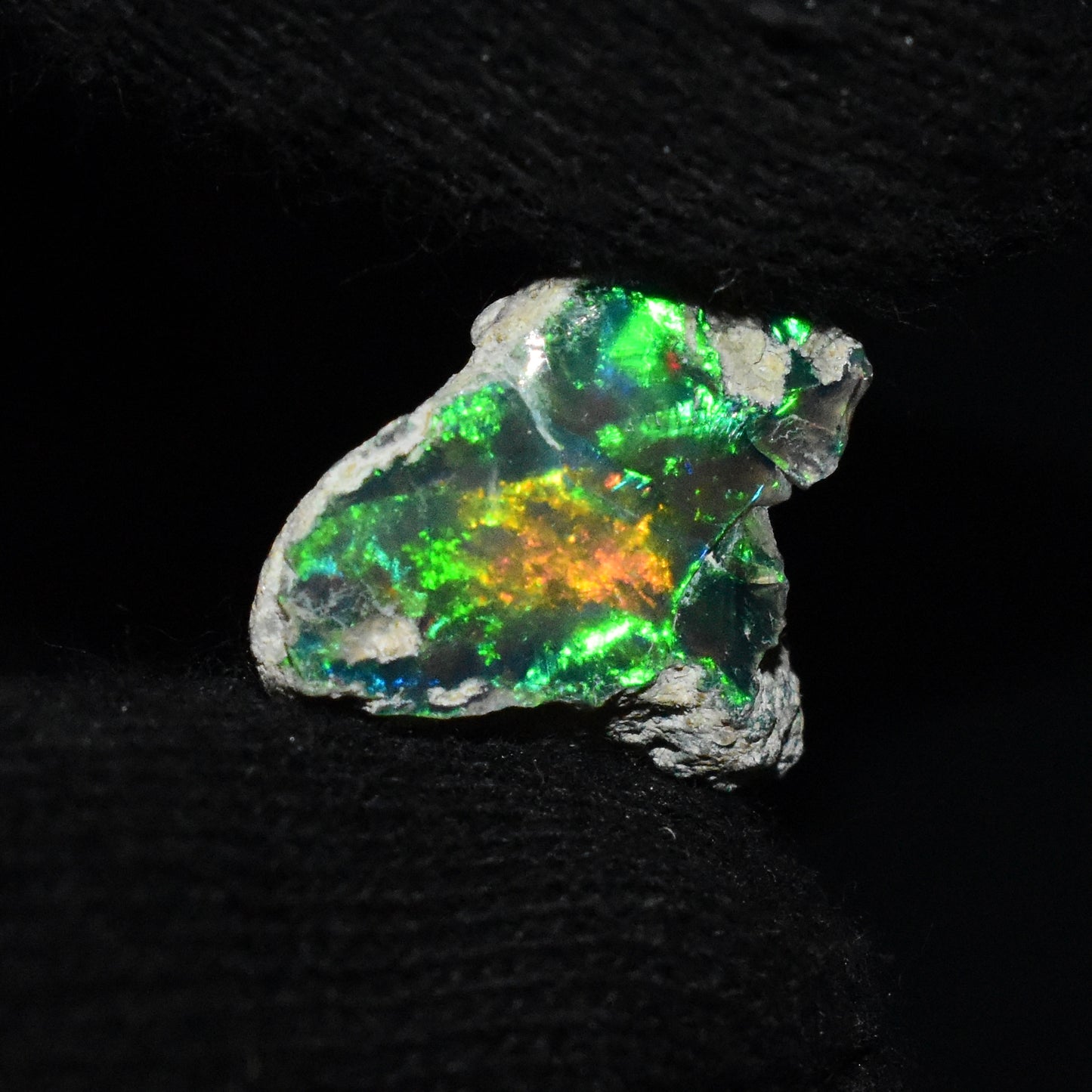 Black Opal Rough 7.35 Carats | Natural Ethiopian Opal Rough - Ready for Cutting & Jewelry | AAA Grade Opal Raw