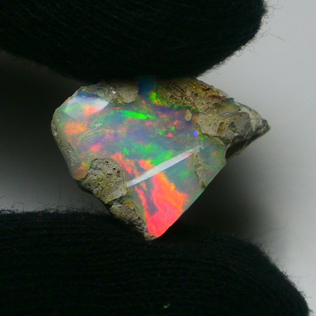 White Opal 7.20 Carats | Natural White Ethiopian Opal Rough - Ready for Cutting & Jewelry!