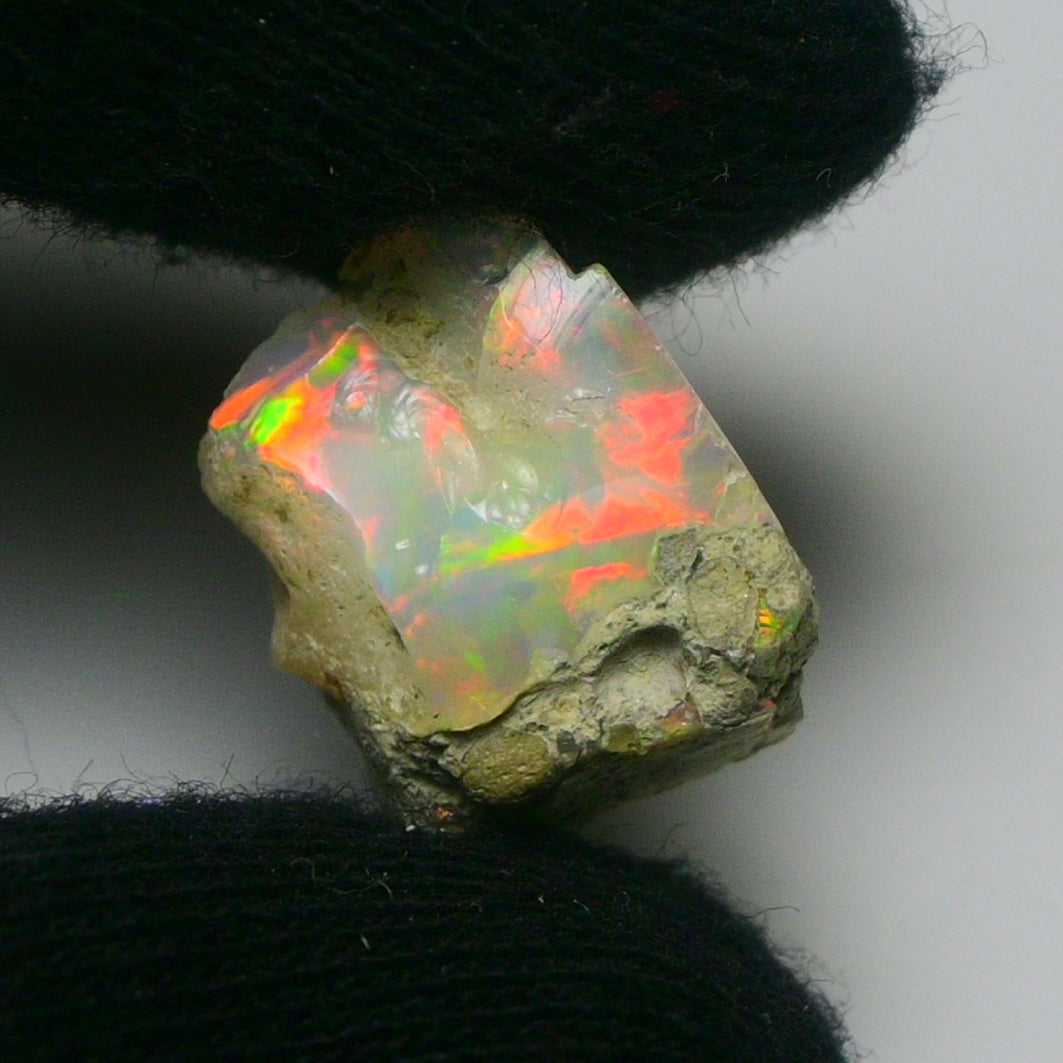 White Opal 11.25 Carats | Natural White Ethiopian Opal Rough - Ready for Cutting & Jewelry!