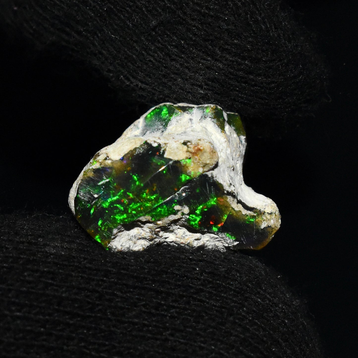 Black Opal Rough 8.80 Carats | Natural Ethiopian Opal Rough - Ready for Cutting & Jewelry | AAA Grade Opal Raw