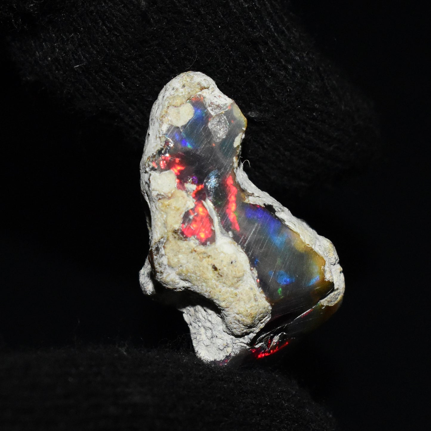 Black Opal Rough 11.80 Carats | Natural Ethiopian Opal Rough - Ready for Cutting & Jewelry | AAA Grade Opal Raw