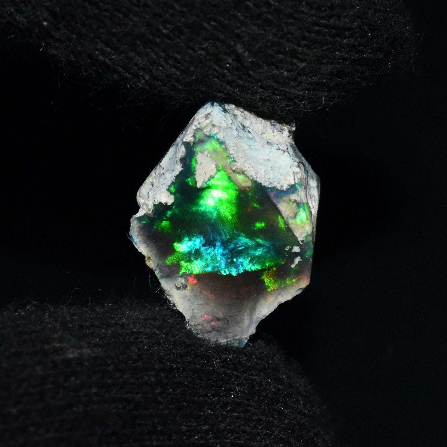 Black Opal Rough 6.50 Carats | Natural Ethiopian Opal Rough - Ready for Cutting & Jewelry | AAA Grade Opal Raw