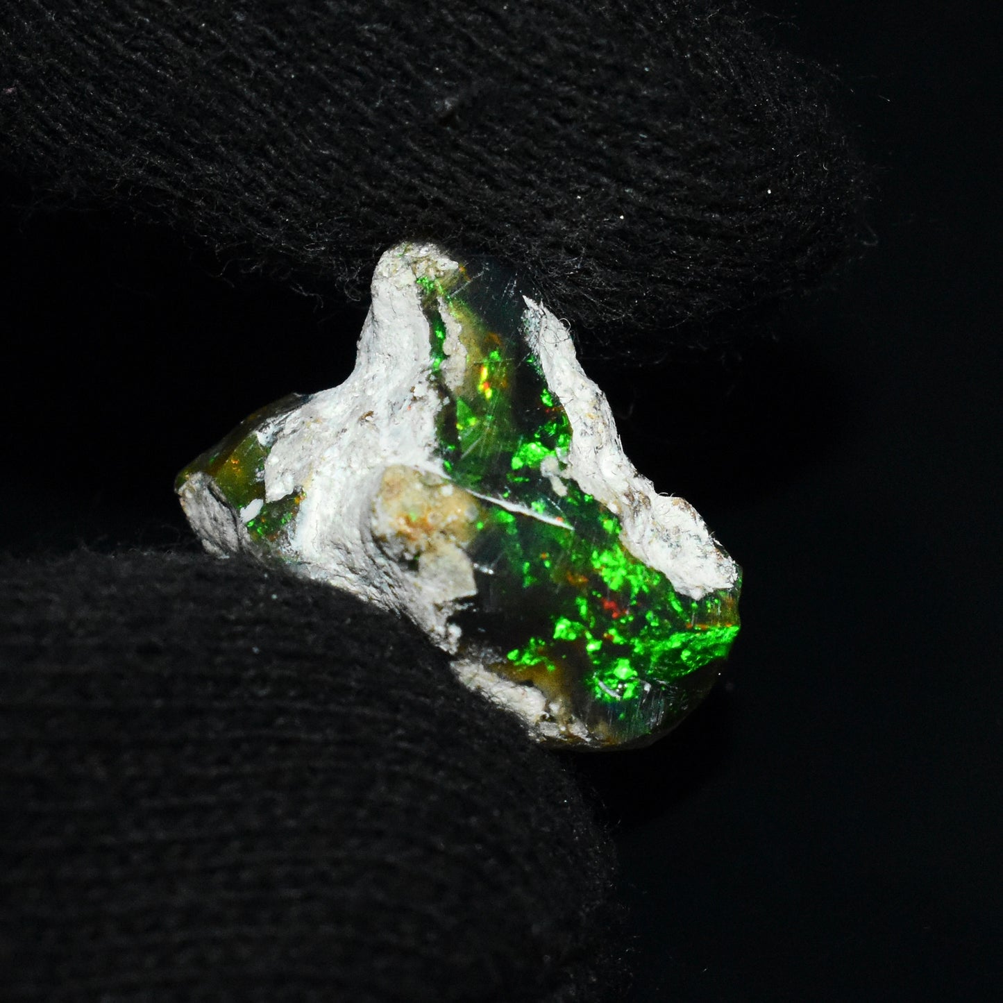 Black Opal Rough 8.80 Carats | Natural Ethiopian Opal Rough - Ready for Cutting & Jewelry | AAA Grade Opal Raw