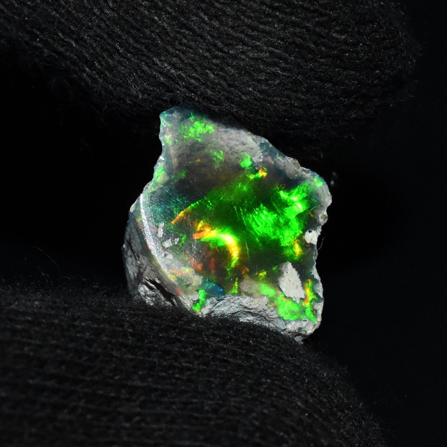 Black Opal Rough 6.50 Carats | Natural Ethiopian Opal Rough - Ready for Cutting & Jewelry | AAA Grade Opal Raw