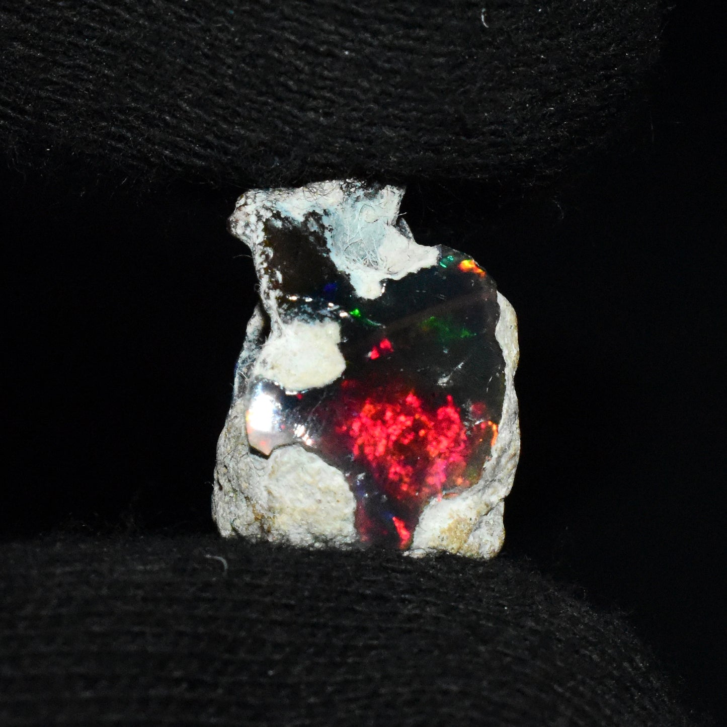 Black Opal Rough 8.85 Carats | Natural Ethiopian Opal Rough - Ready for Cutting & Jewelry | AAA Grade Opal Raw