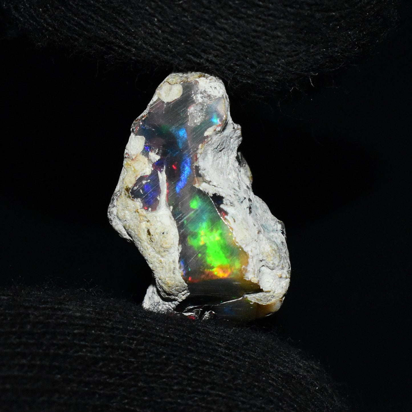 Black Opal Rough 11.80 Carats | Natural Ethiopian Opal Rough - Ready for Cutting & Jewelry | AAA Grade Opal Raw