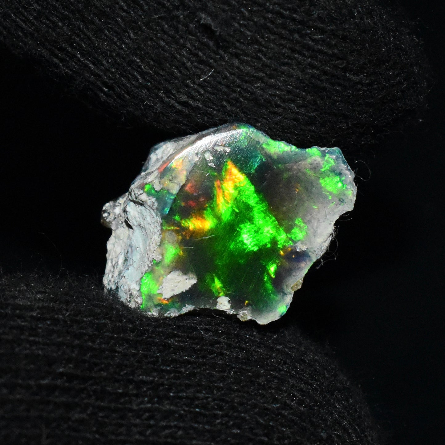Black Opal Rough 6.50 Carats | Natural Ethiopian Opal Rough - Ready for Cutting & Jewelry | AAA Grade Opal Raw