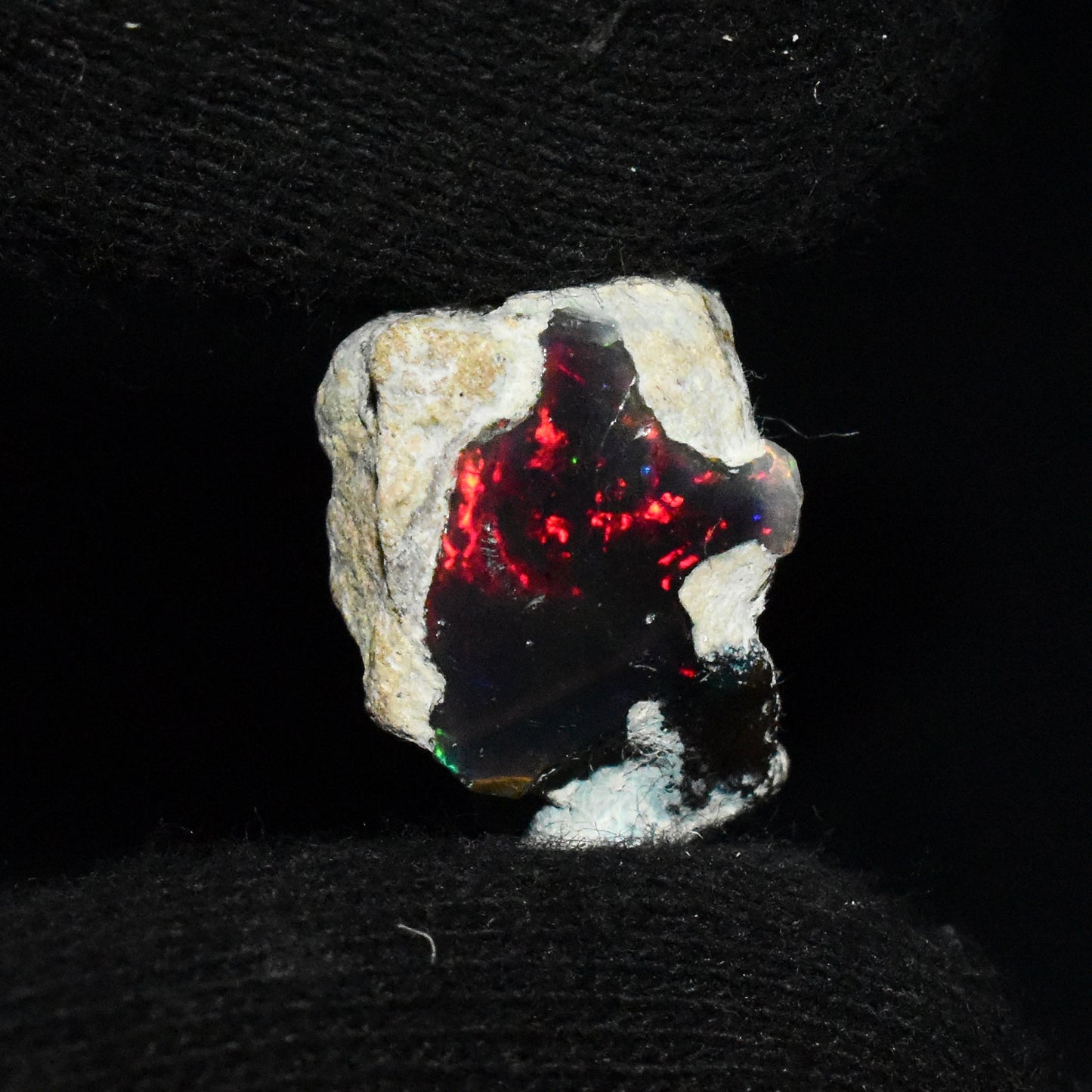 Black Opal Rough 8.85 Carats | Natural Ethiopian Opal Rough - Ready for Cutting & Jewelry | AAA Grade Opal Raw