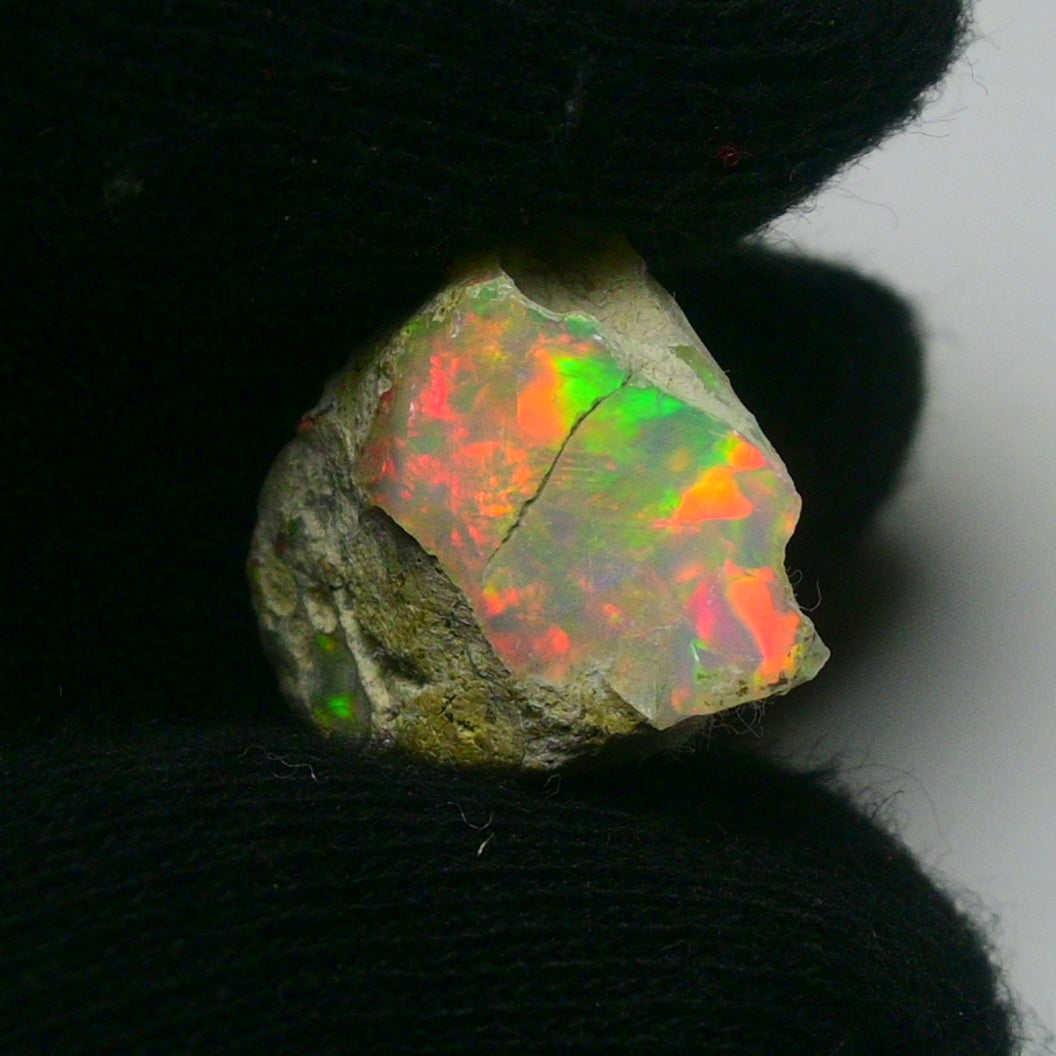 White Opal 12.05 Carats | Natural White Ethiopian Opal Rough - Ready for Cutting & Jewelry!