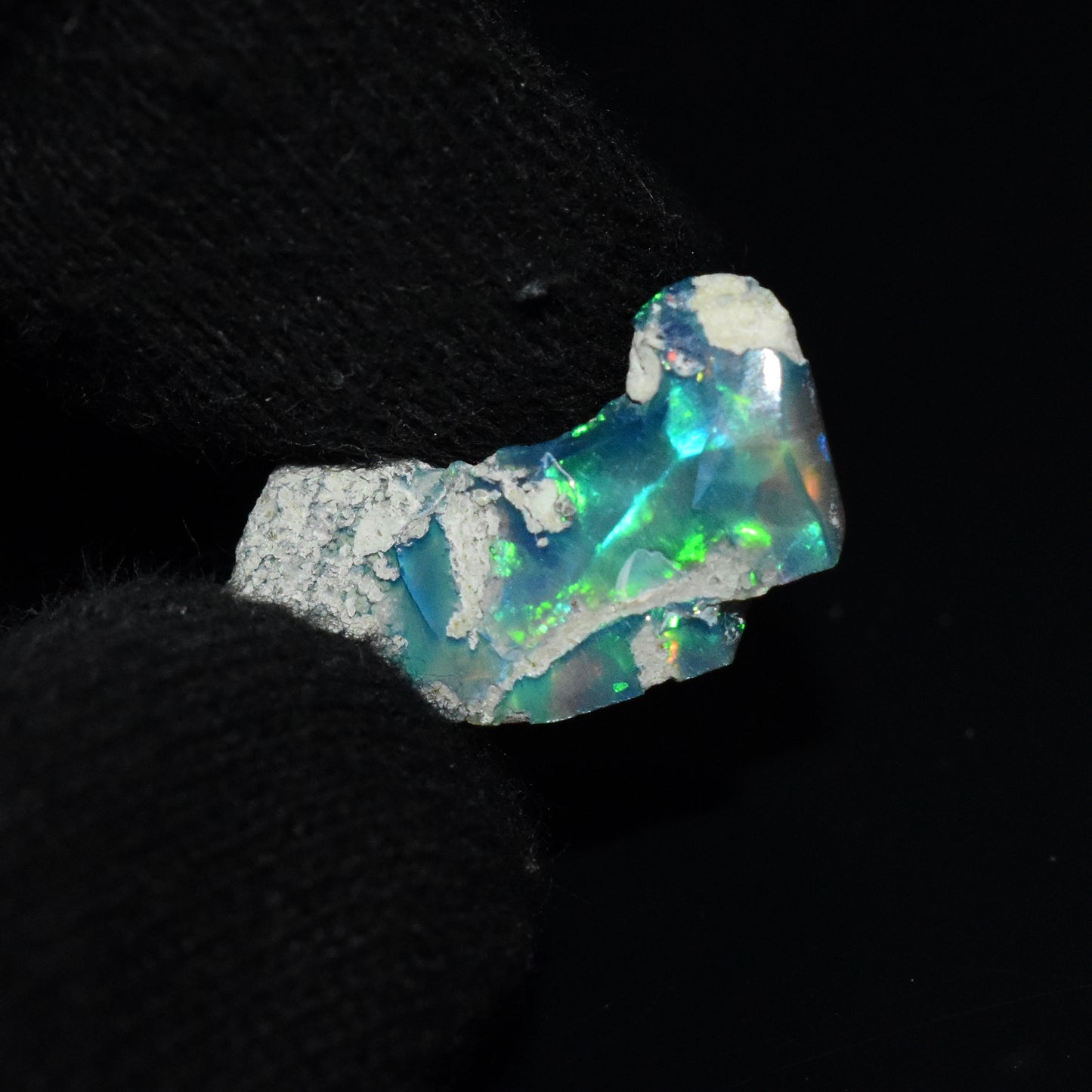 Black Opal Rough 4.95 Carats | Natural Ethiopian Opal Rough - Ready for Cutting & Jewelry | AAA Grade Opal Raw
