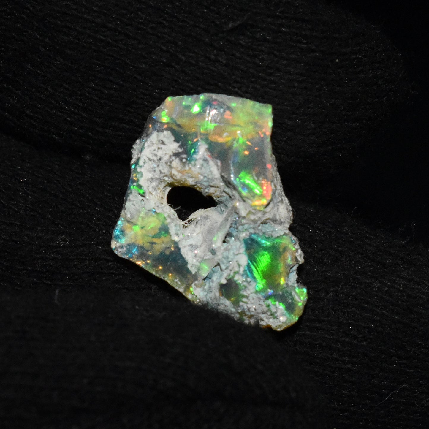 Black Opal Rough 4.00 Carats | Natural Ethiopian Opal Rough - Ready for Cutting & Jewelry | AAA Grade Opal Raw