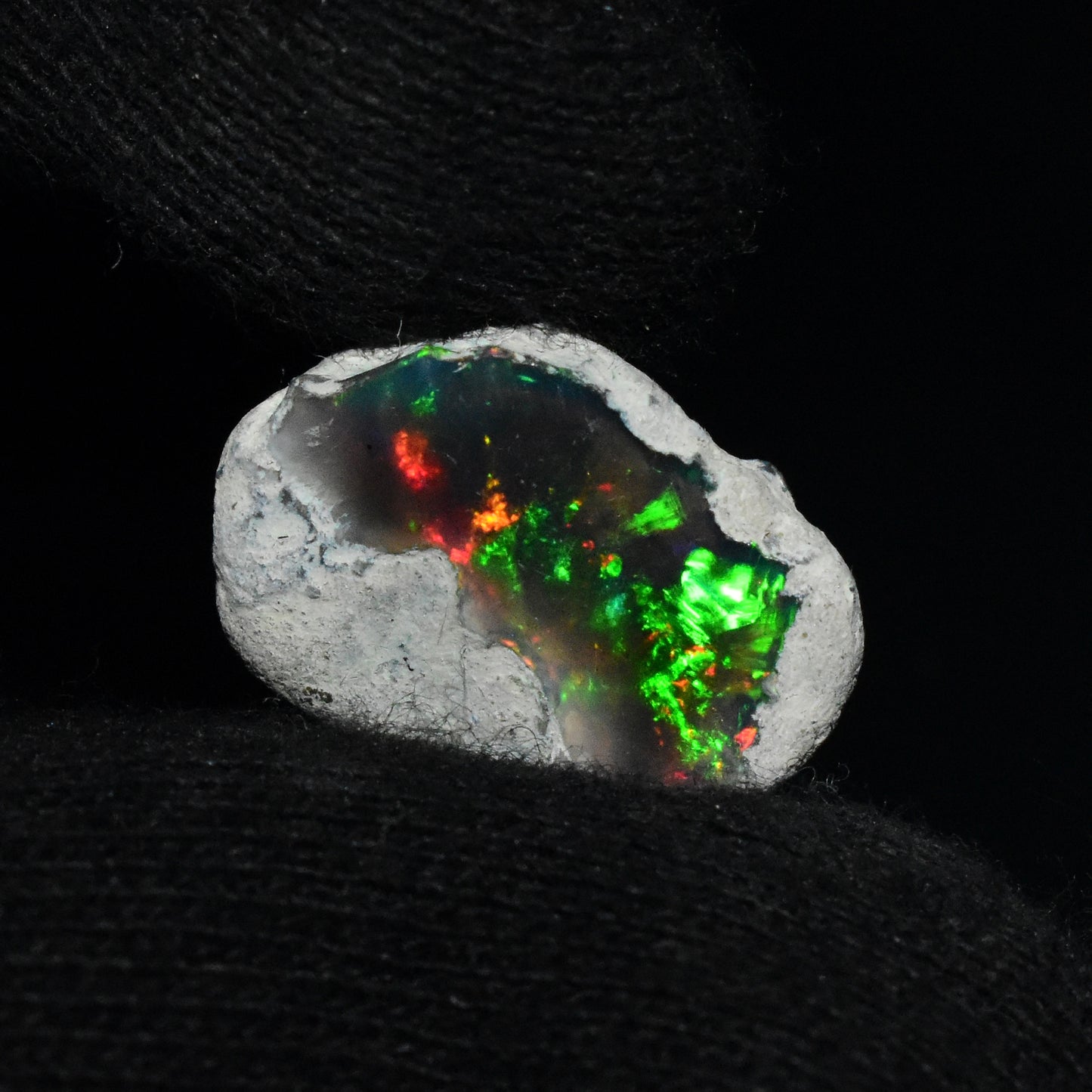 Black Opal Rough 5.75 Carats | Natural Ethiopian Opal Rough - Ready for Cutting & Jewelry | AAA Grade Opal Raw