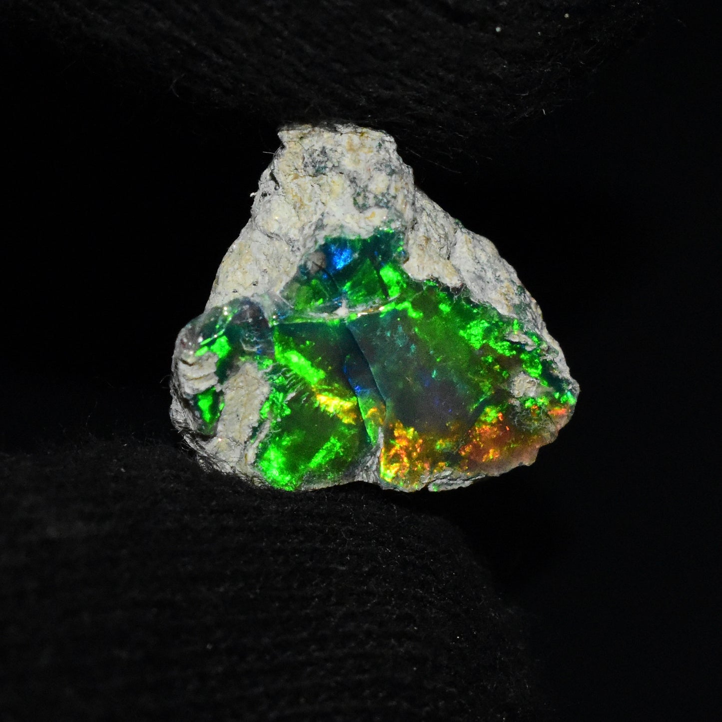 Black Opal Rough 7.35 Carats | Natural Ethiopian Opal Rough - Ready for Cutting & Jewelry | AAA Grade Opal Raw