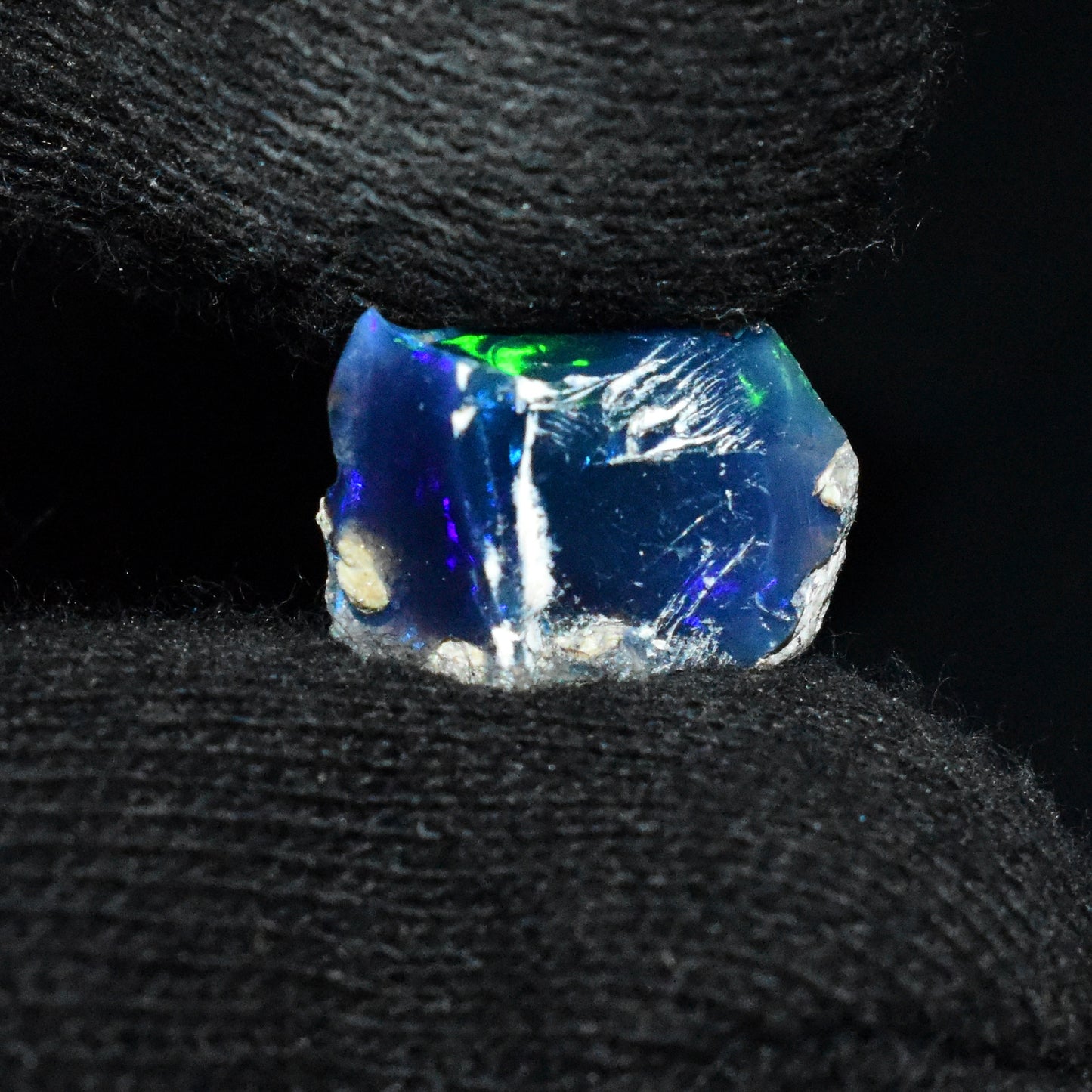 Black Opal Rough 3.20 Carats | Natural Ethiopian Opal Rough - Ready for Cutting & Jewelry | AAA Grade Opal Raw