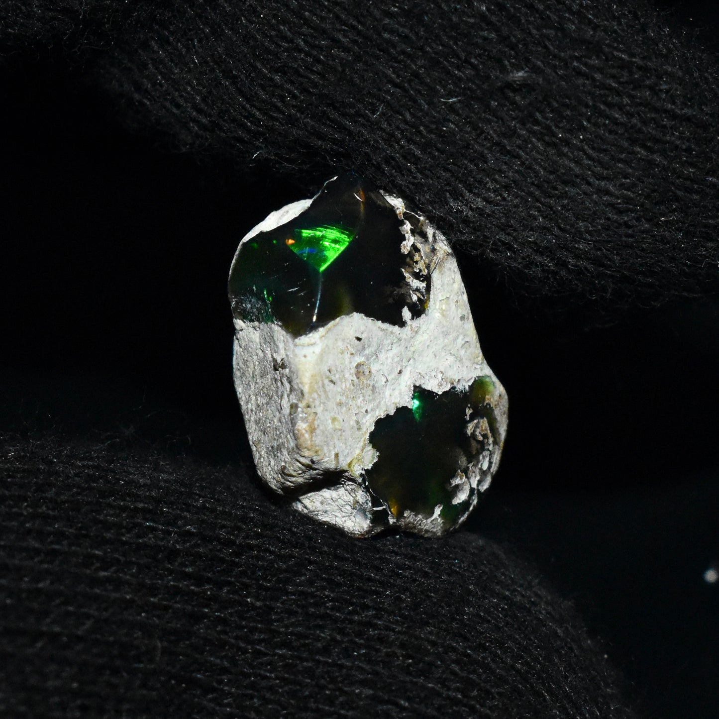 Black Opal Rough 7.85 Carats | Natural Ethiopian Opal Rough - Ready for Cutting & Jewelry | AAA Grade Opal Raw