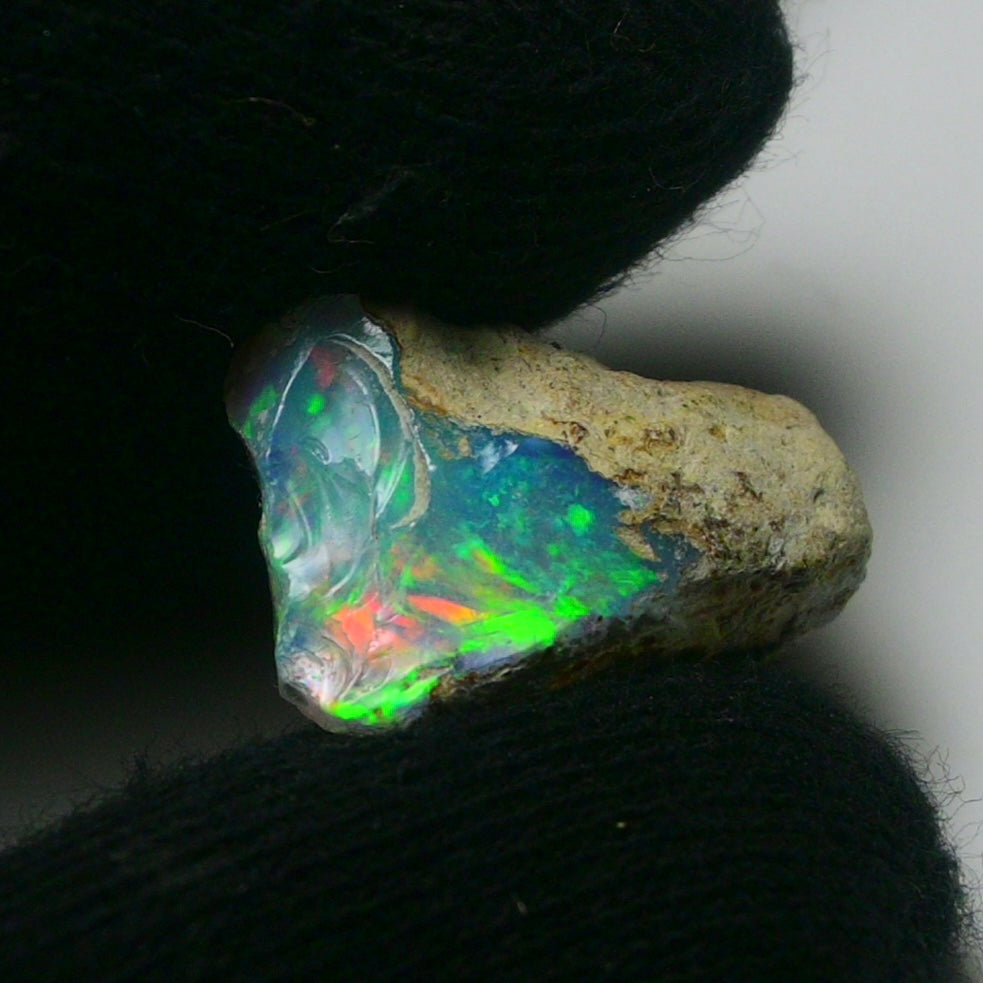 White Opal 9.75 Carats | Natural White Ethiopian Opal Rough - Ready for Cutting & Jewelry!