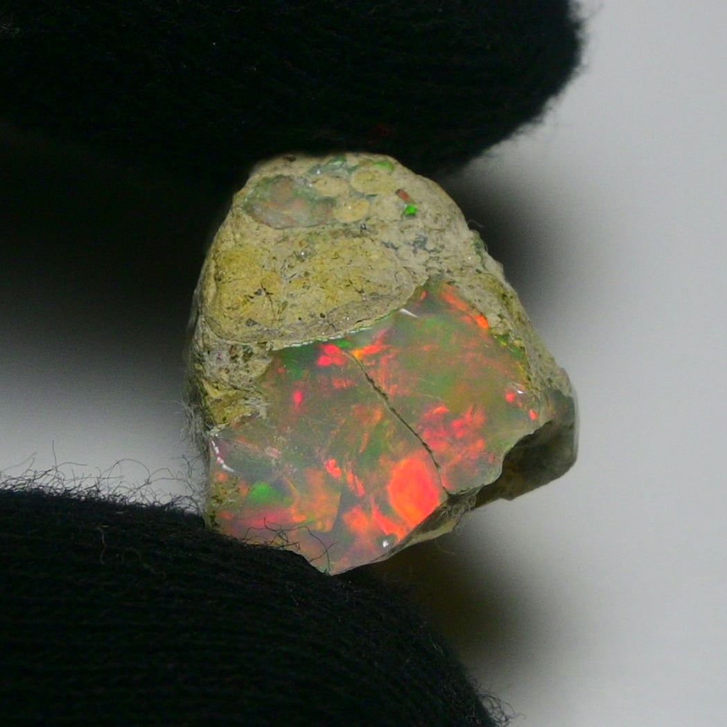 White Opal 12.05 Carats | Natural White Ethiopian Opal Rough - Ready for Cutting & Jewelry!