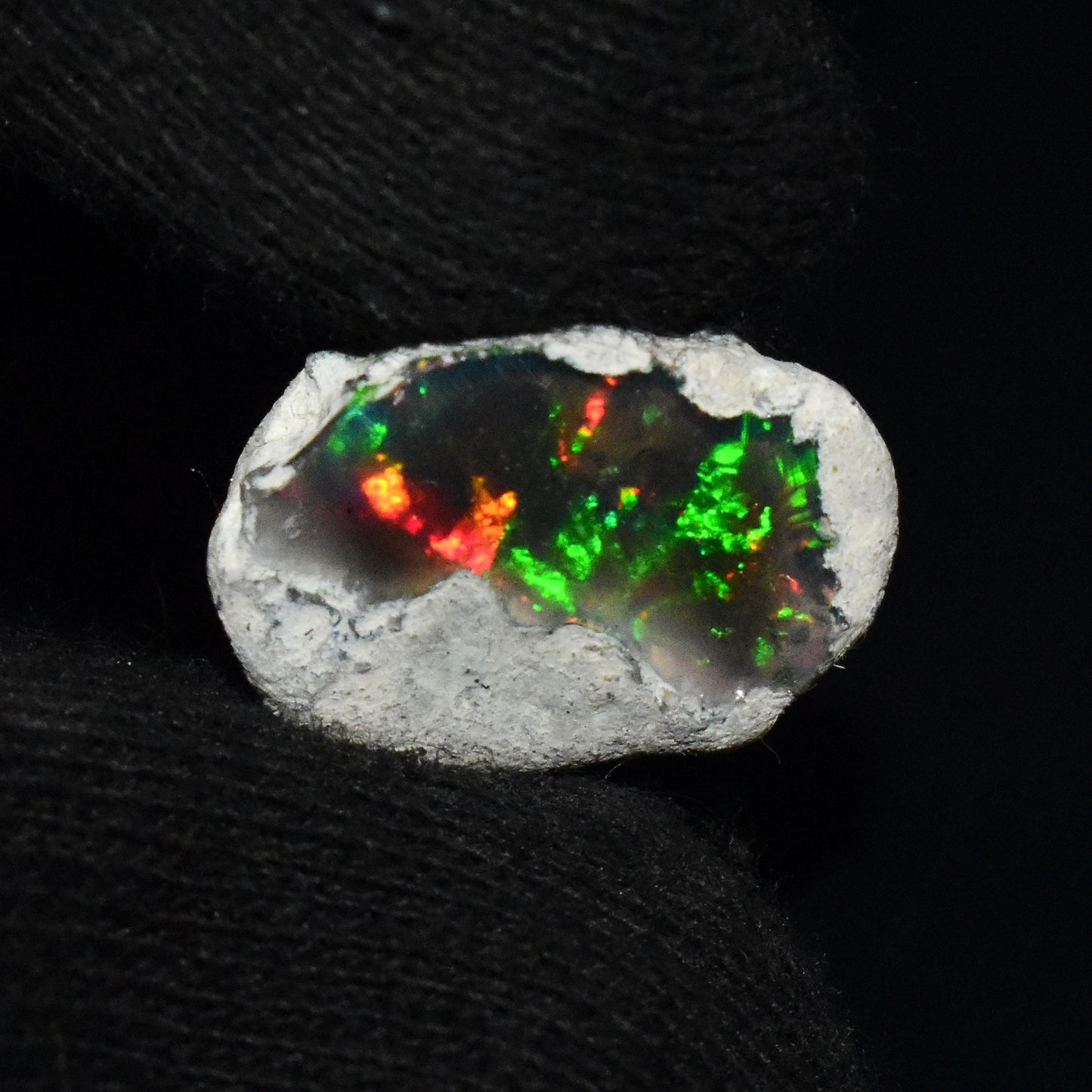 Black Opal Rough 5.75 Carats | Natural Ethiopian Opal Rough - Ready for Cutting & Jewelry | AAA Grade Opal Raw