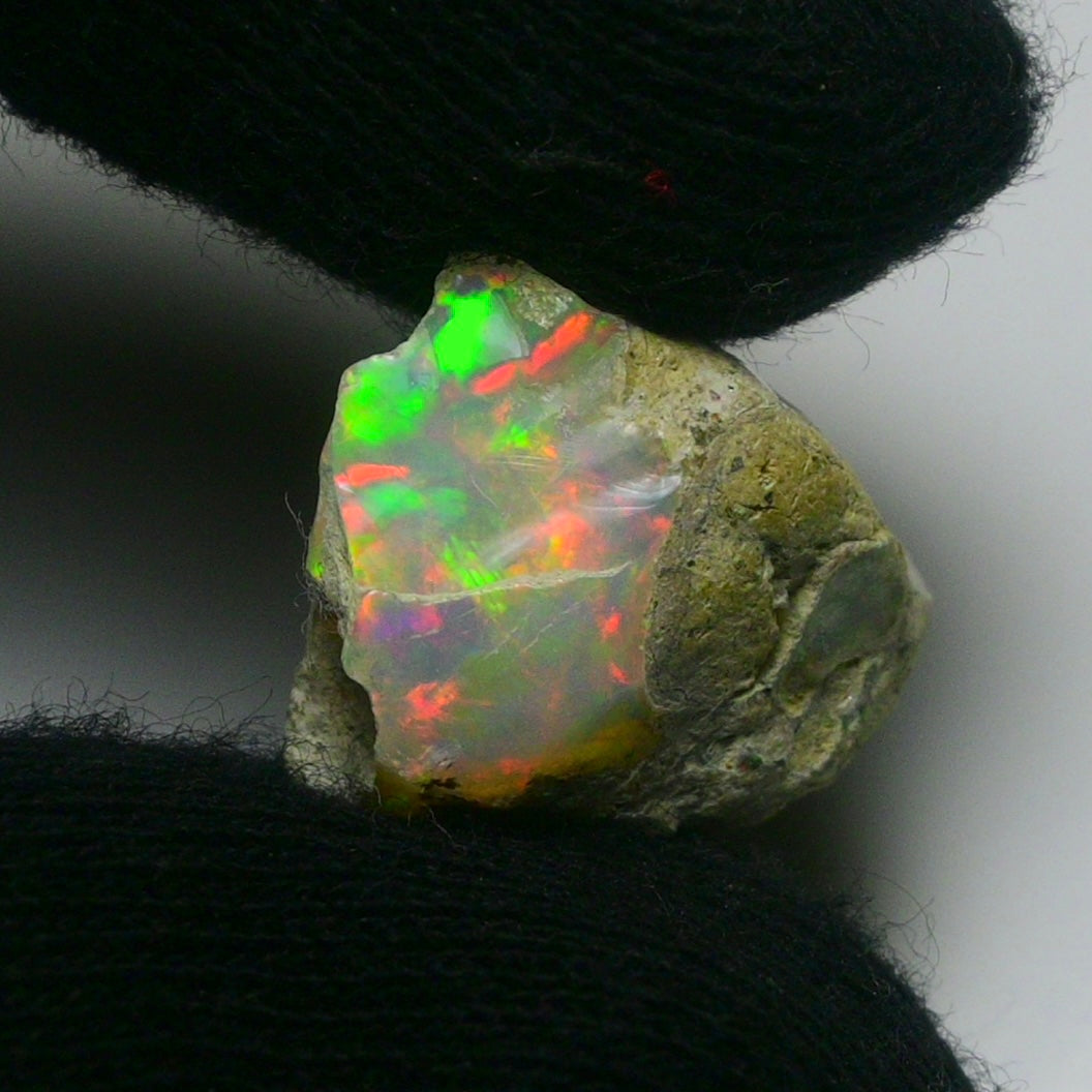 White Opal 12.05 Carats | Natural White Ethiopian Opal Rough - Ready for Cutting & Jewelry!