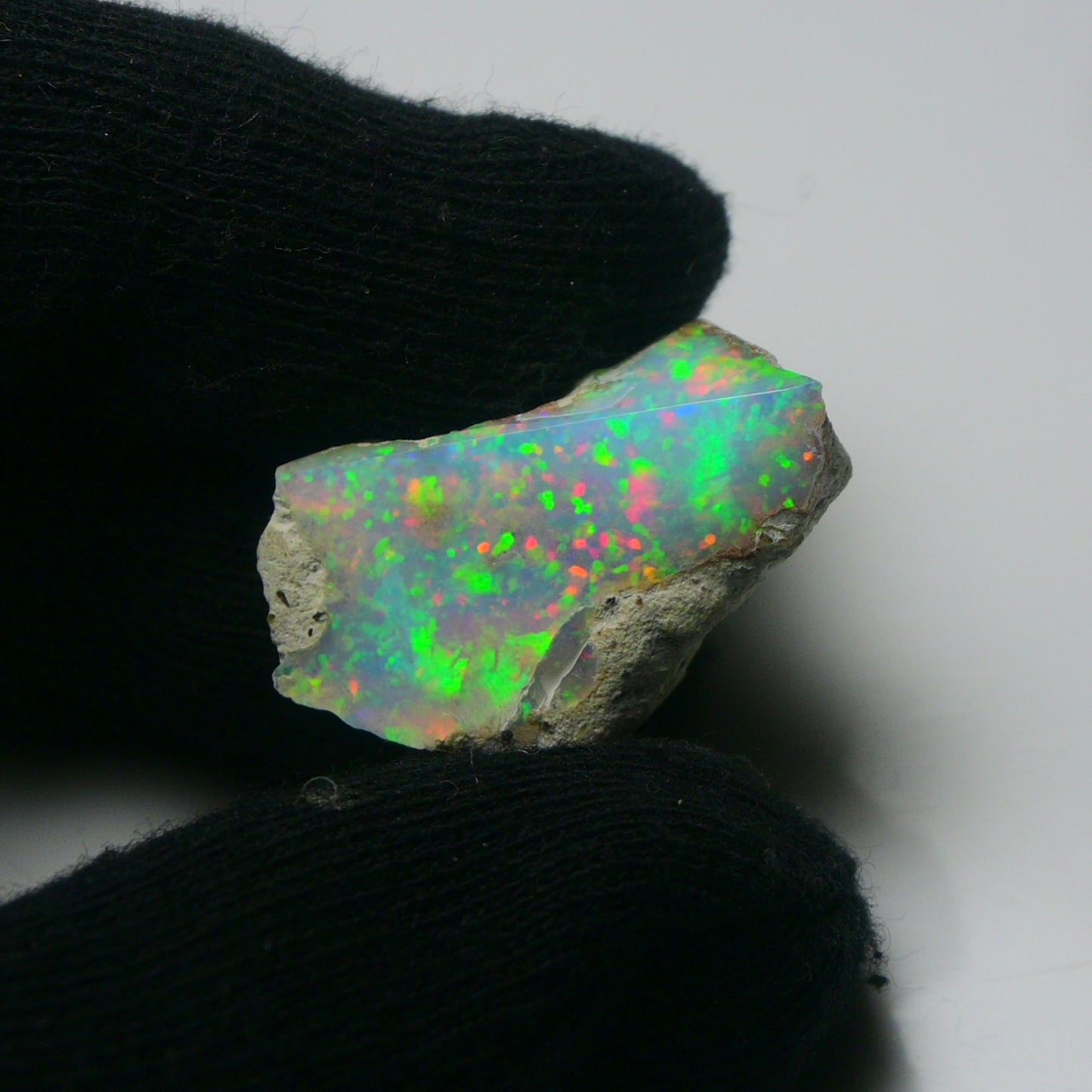 White Opal 18.45 Carats | Natural White Ethiopian Opal Rough - Ready for Cutting & Jewelry!