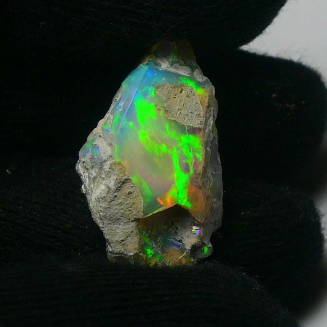 White Opal 14.60 Carats | Natural White Ethiopian Opal Rough - Ready for Cutting & Jewelry!