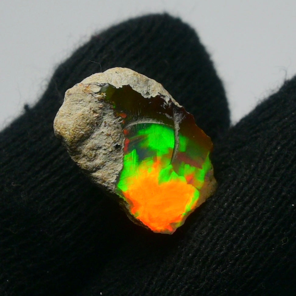 White Opal 6.05 Carats | Natural White Ethiopian Opal Rough - Ready for Cutting & Jewelry!