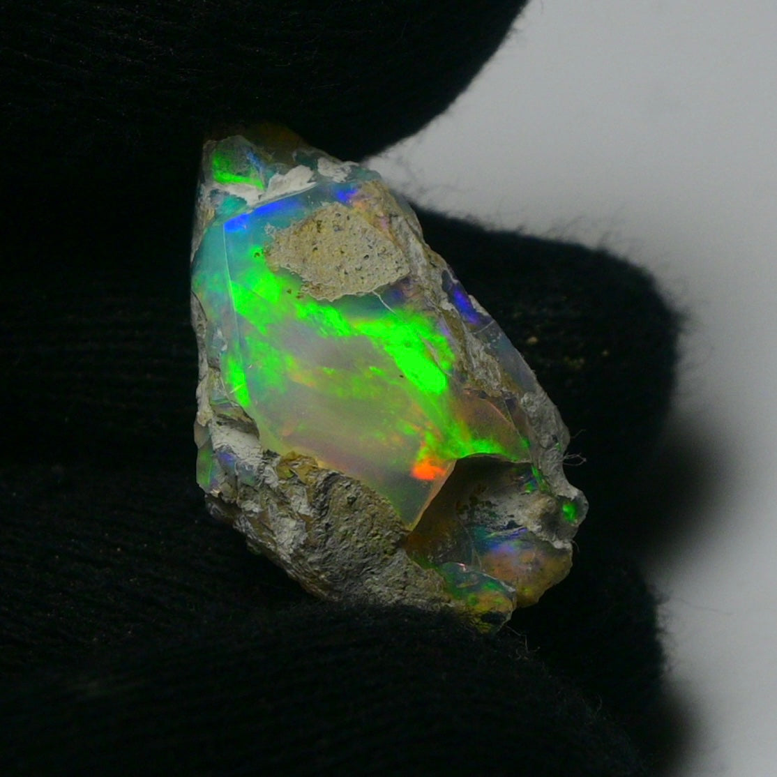 White Opal 14.60 Carats | Natural White Ethiopian Opal Rough - Ready for Cutting & Jewelry!