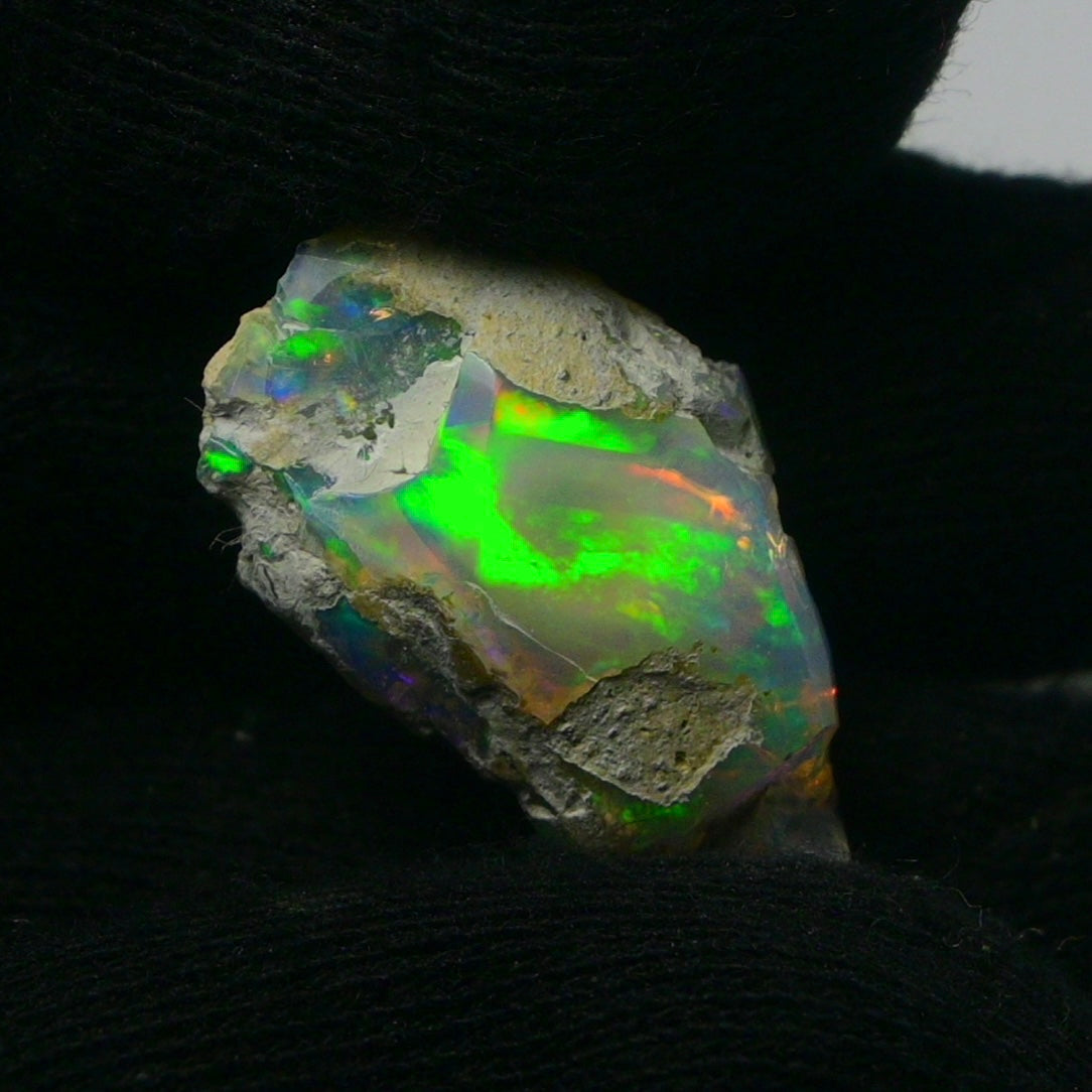 White Opal 14.60 Carats | Natural White Ethiopian Opal Rough - Ready for Cutting & Jewelry!