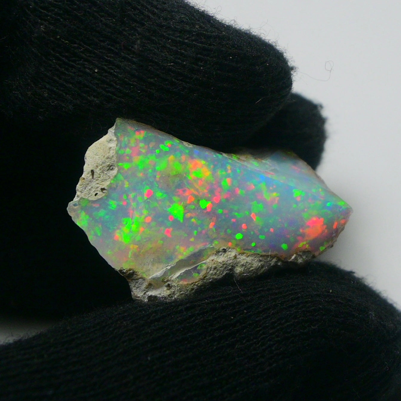 White Opal 18.45 Carats | Natural White Ethiopian Opal Rough - Ready for Cutting & Jewelry!