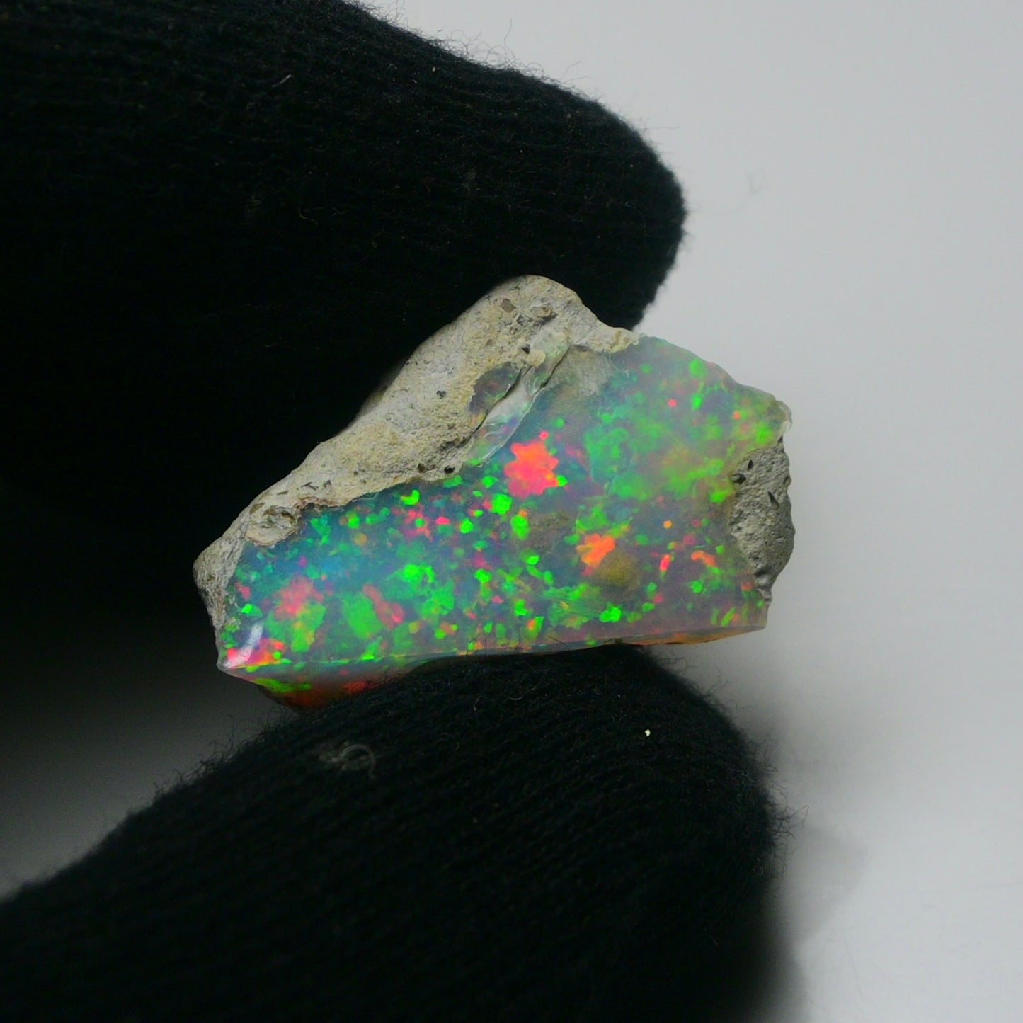 White Opal 18.45 Carats | Natural White Ethiopian Opal Rough - Ready for Cutting & Jewelry!