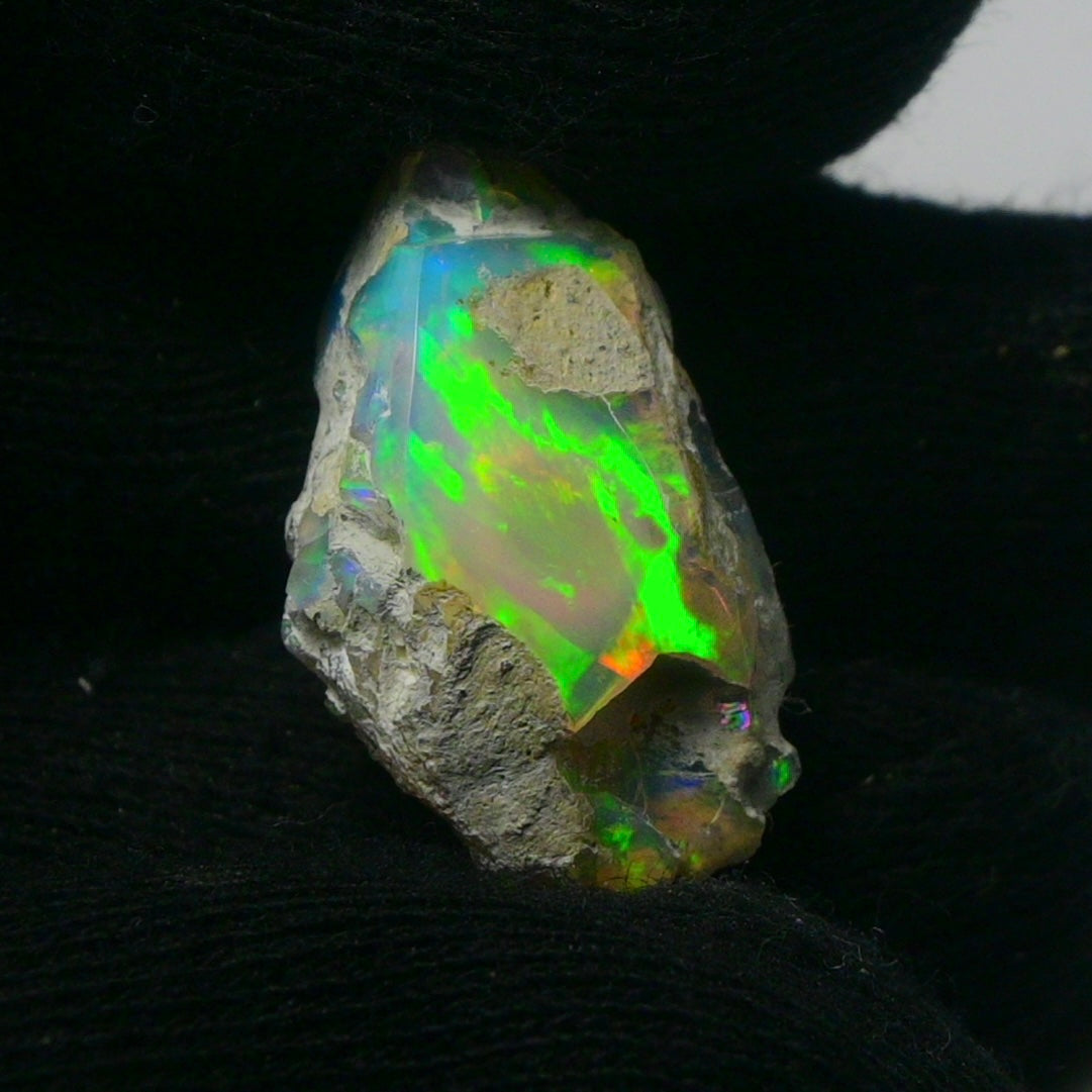 White Opal 14.60 Carats | Natural White Ethiopian Opal Rough - Ready for Cutting & Jewelry!