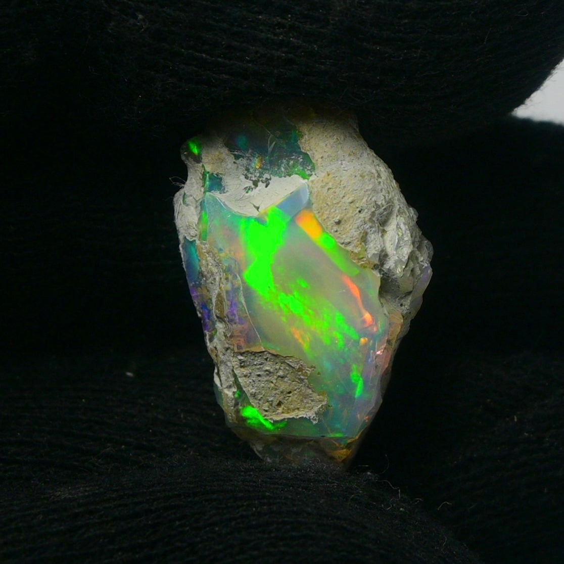 White Opal 14.60 Carats | Natural White Ethiopian Opal Rough - Ready for Cutting & Jewelry!