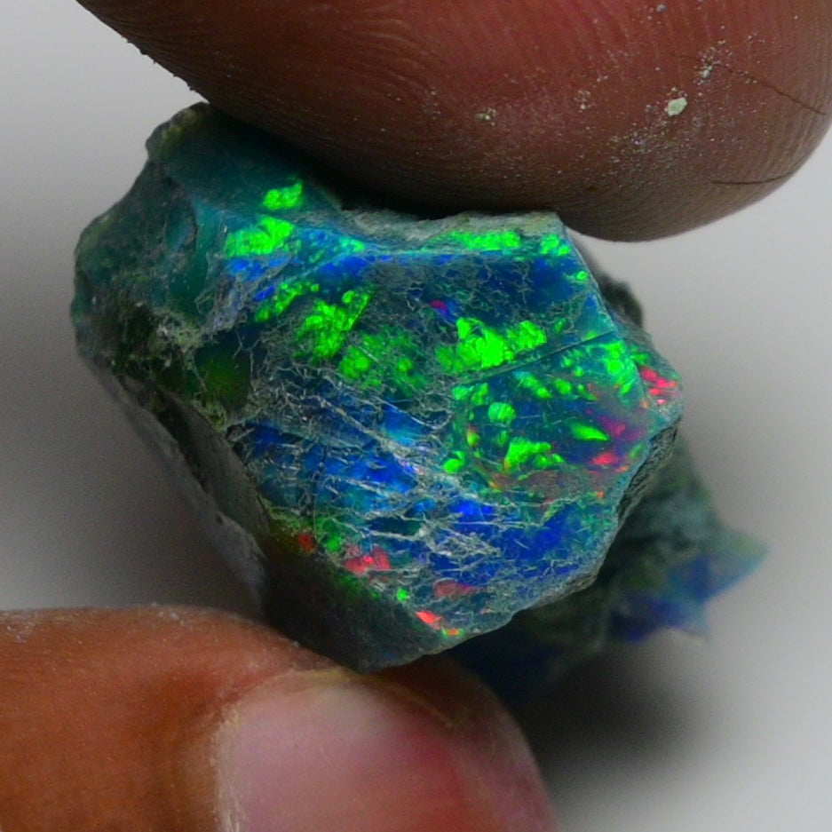 Rare Black Opal 25.45 Carats | Natural Black Ethiopian Opal Rough - Ready for Cutting & Jewelry!