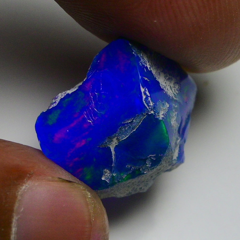 Rare Blue Opal 11.95 Carats | Natural Blue Ethiopian Opal Rough - Ready for Cutting & Jewelry!