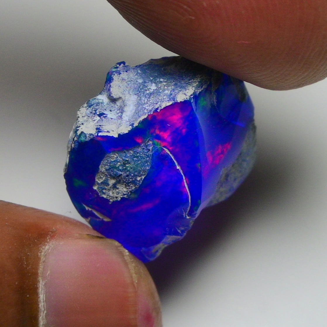 Rare Blue Opal 11.95 Carats | Natural Blue Ethiopian Opal Rough - Ready for Cutting & Jewelry!
