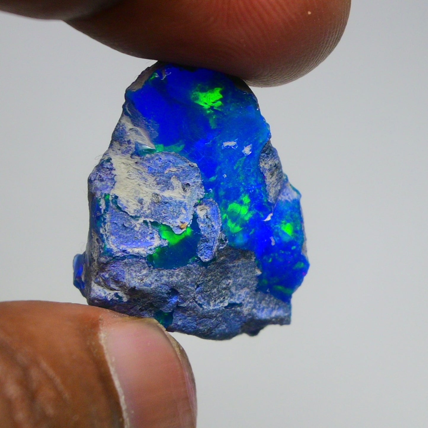 Rare Blue Opal 20.95 Carats | Natural Blue Ethiopian Opal Rough - Ready for Cutting & Jewelry!